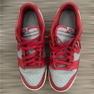 Nike dunk UNLV Red and Gray dunk Shoes 10.5